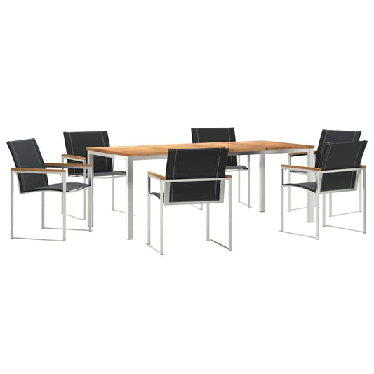 vidaXL Σέτ φαγητού για κήπο 7 pcs