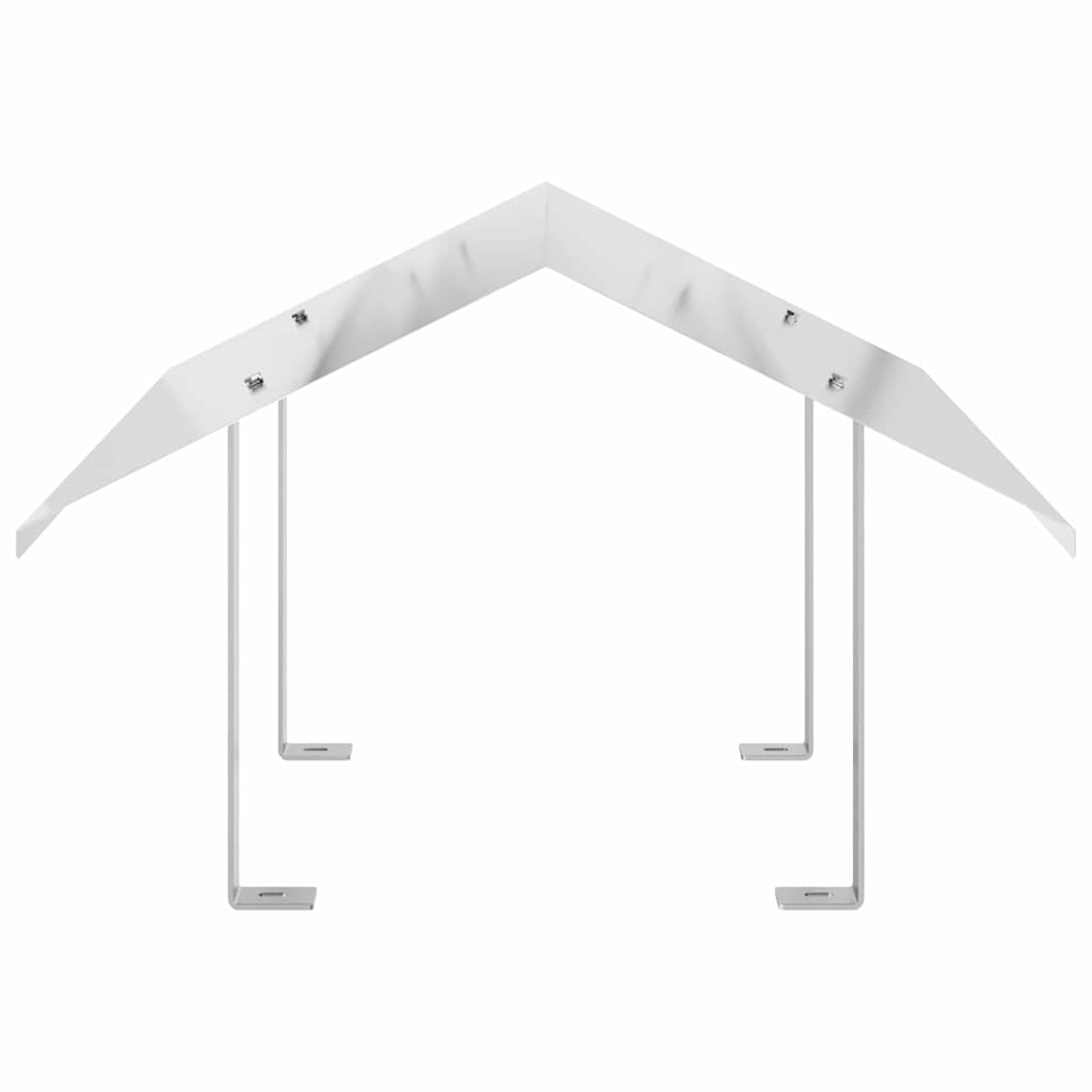 vidaXL Καπνοδόχος Ασημί 60 x 60 x 38 cm Ανοξείδωτο ατσάλι