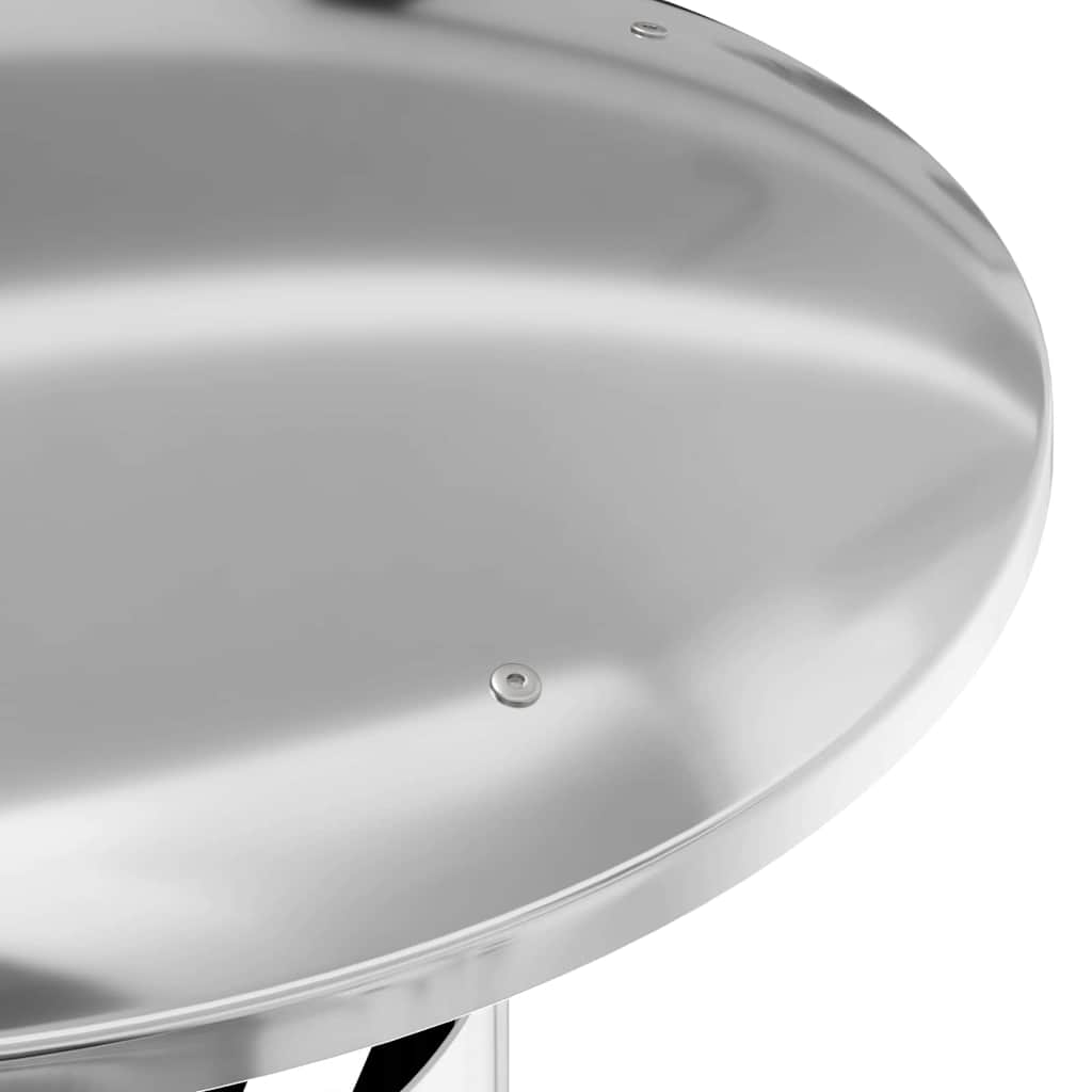 vidaXL Επέκταση Καμινάδας Ασημί 35 x 35 x 132 εκ Ανοξείδωτο ατσάλι