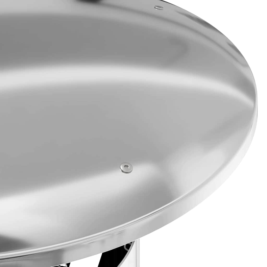 vidaXL Επέκταση Καμινάδας Ασημί 35 x 35 x 132 εκ Ανοξείδωτο ατσάλι