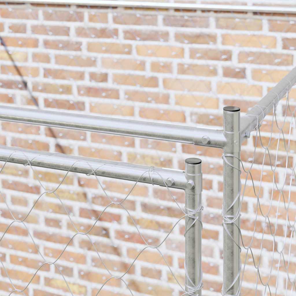 vidaXL Κλουβί σκύλου 2 x 2 x 2 m Ατσάλι