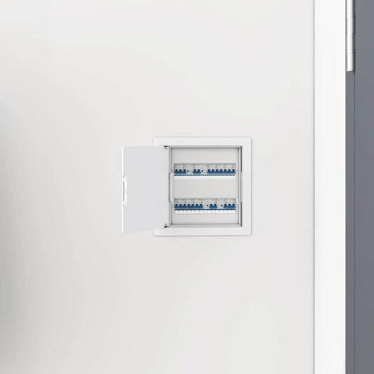 vidaXL Πίνακες Πρόσβασης 2 pcs Λευκό 15 x 15 εκ ΑΒΣ Πλαστικό