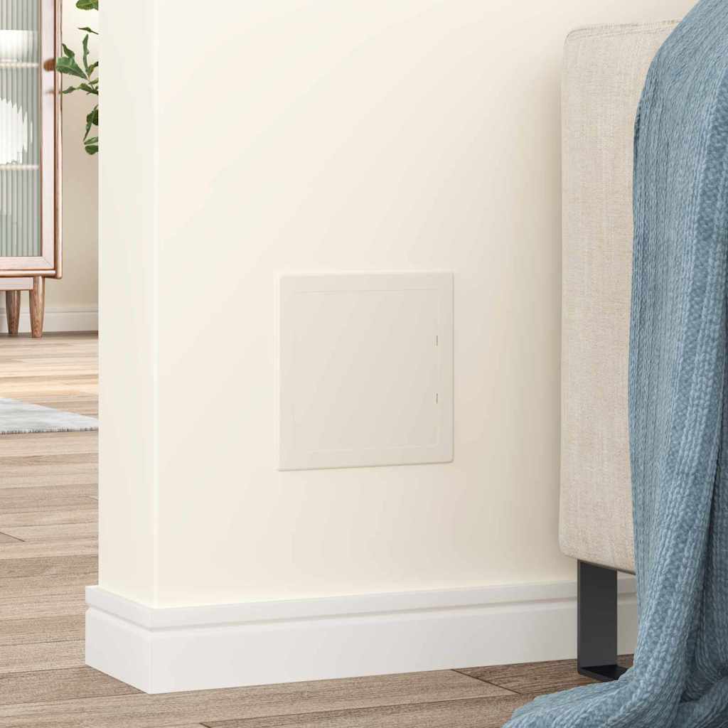 vidaXL Πίνακες Πρόσβασης 2 pcs Λευκό 15 x 15 εκ ΑΒΣ Πλαστικό