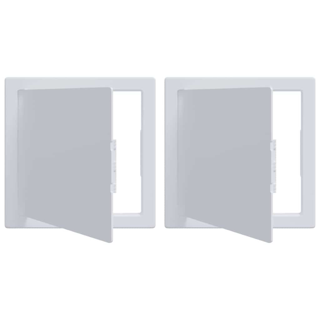 vidaXL Πίνακες Πρόσβασης 2 pcs Λευκό 15 x 15 εκ ΑΒΣ Πλαστικό