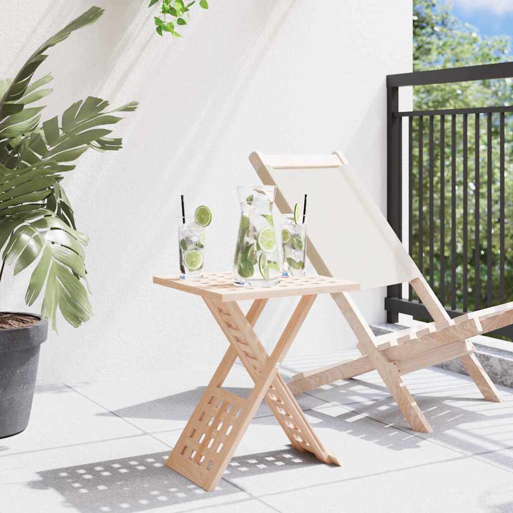 vidaXL Τραπεζάκι σαλονιού Πτυσσόμενο 33x33x40,5 εκ Μασίφ ξύλο καρυδιά