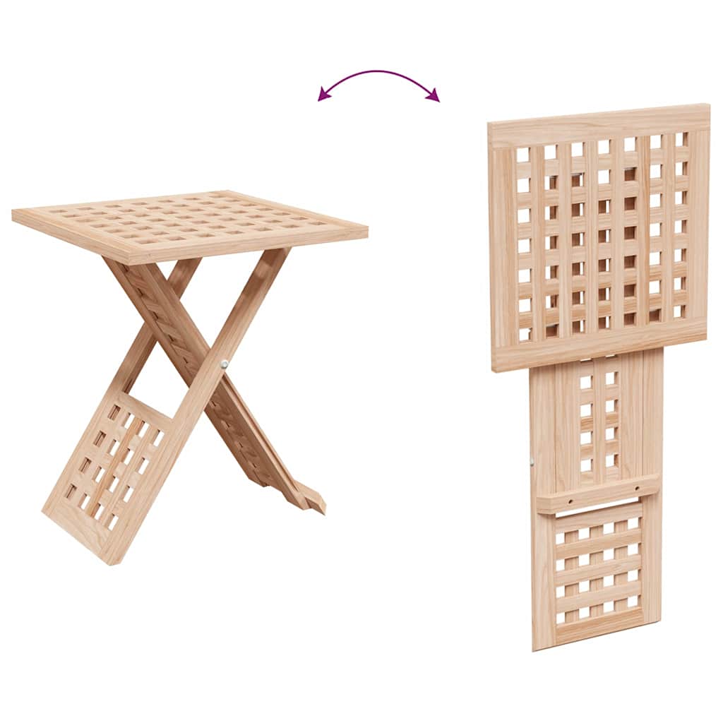 vidaXL Τραπεζάκι σαλονιού Πτυσσόμενο 33x33x40,5 εκ Μασίφ ξύλο καρυδιά