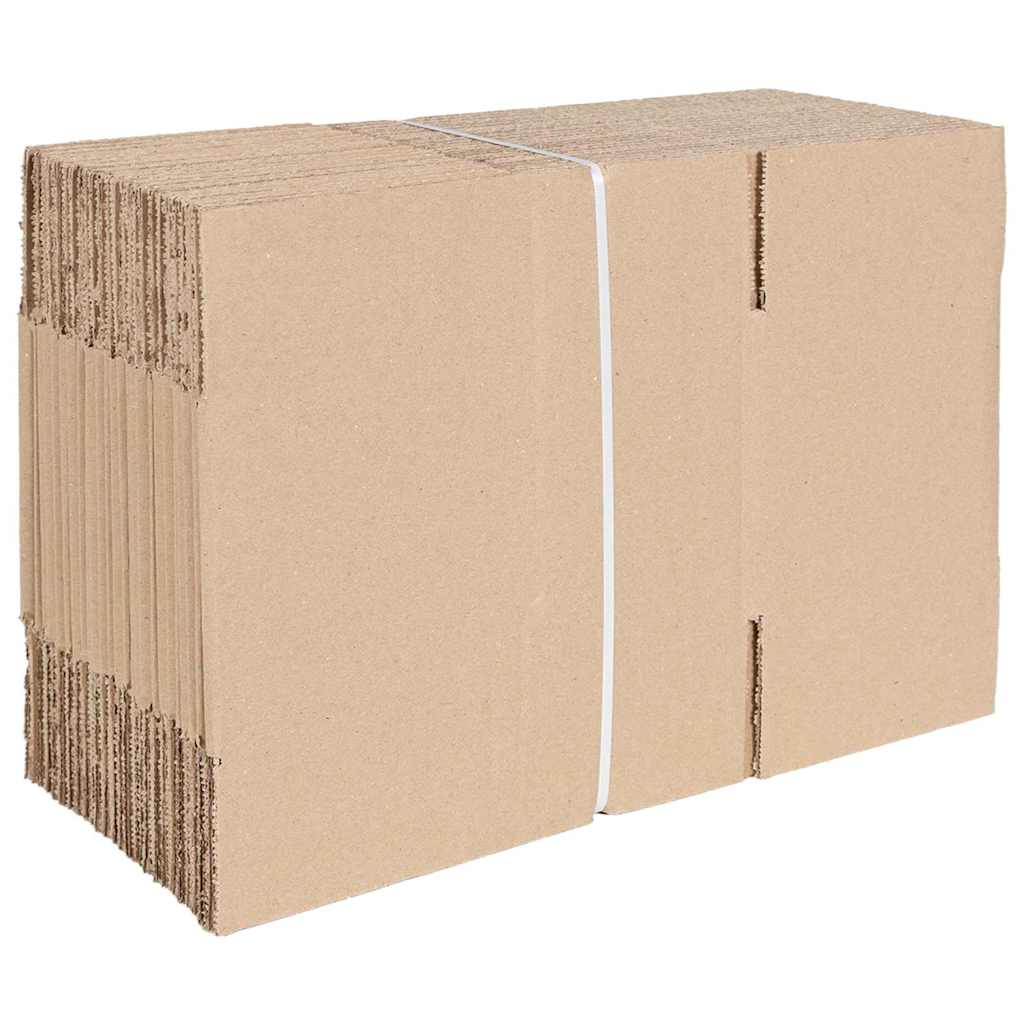 vidaXL Πτυσσόμενο Κουτί 50 pcs Φυσικό 24 x 13 x 13 εκ. Χαρτόνι