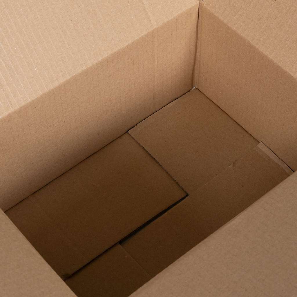 vidaXL Πτυσσόμενο Κουτί 50 pcs Φυσικό 30 x 21,5 x 14 εκ. Χαρτόνι