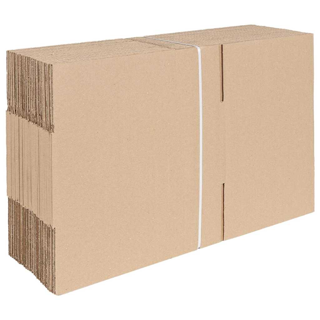 vidaXL Πτυσσόμενο Κουτί 50 pcs Φυσικό 30 x 21,5 x 14 εκ. Χαρτόνι