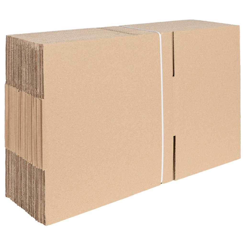 vidaXL Πτυσσόμενο Κουτί 50 pcs Φυσικό 35 x 24 x 15 εκ. Χαρτόνι