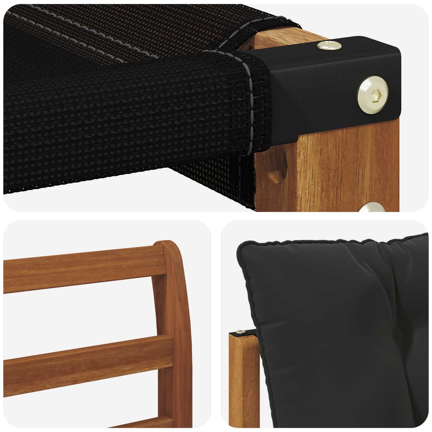 vidaXL Σειρά Καναπέ Εξωτερικού με μαξιλάρι 21 pcs Φυσικό και Μαύρο