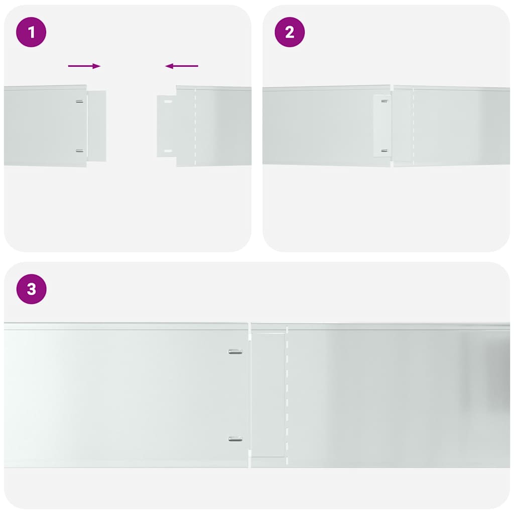 vidaXL Περιγράμματα γκαζόν 20 pcs Ασημί 100 x 25 cm