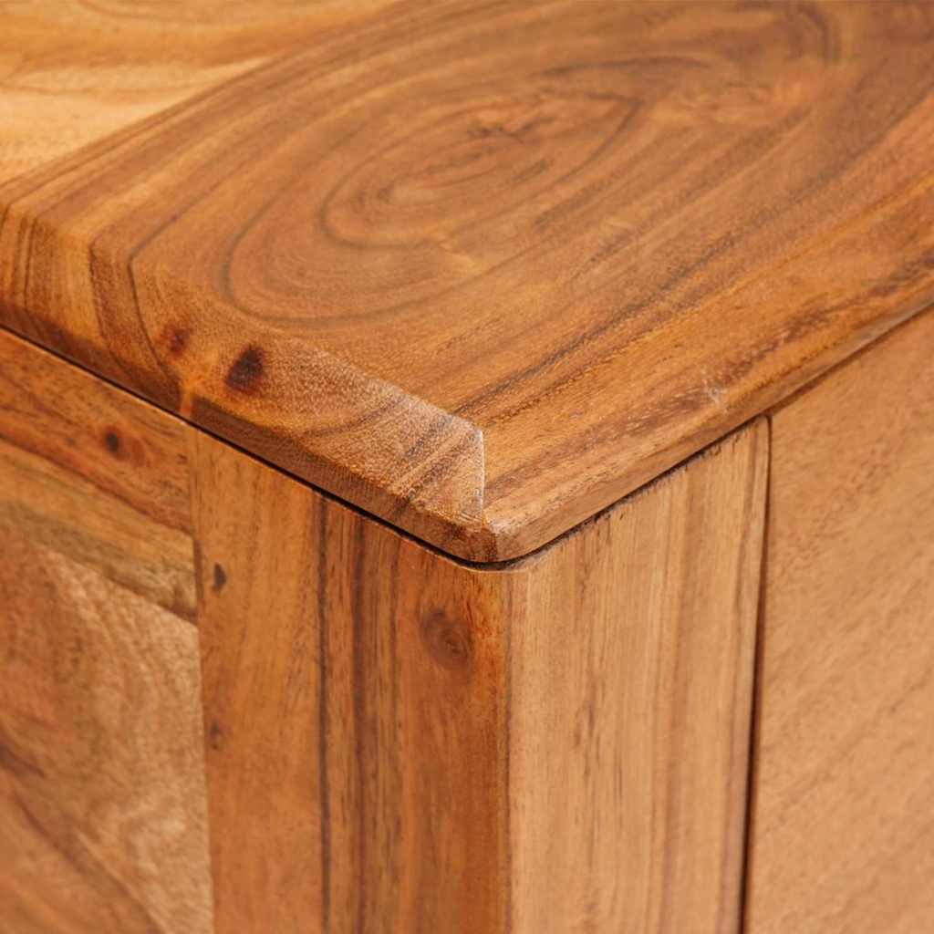 vidaXL Τραπέζι κονσόλας Καφέ 110 x 30 x 80 εκ Στερεό Ξύλο Ακακίας