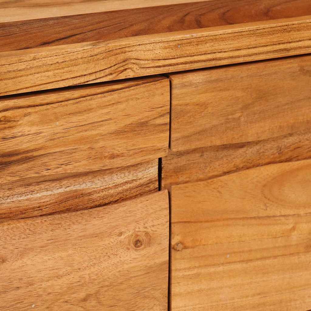 vidaXL Ντουλάπι TV με ράφι Καφέ 110 x 30 x 40 cm Στερεό Ξύλο Ακακίας