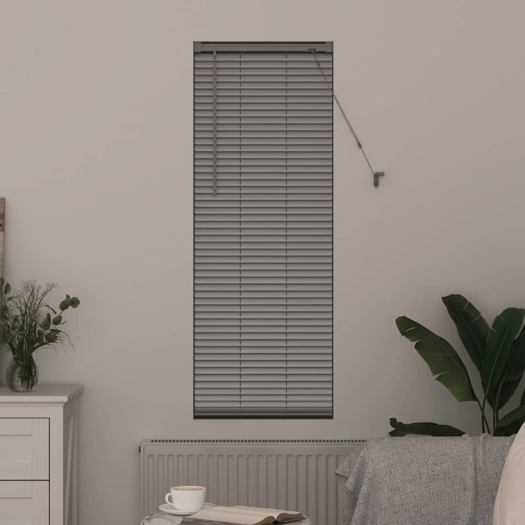 vidaXL Βενετσιάνικες Ρόδες Ασημί 130 x 45 εκ Αλουμίνιο