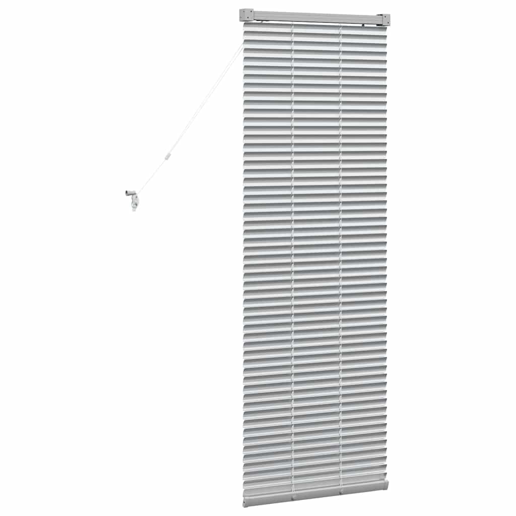 vidaXL Βενετσιάνικες Ρόδες Ασημί 130 x 45 εκ Αλουμίνιο
