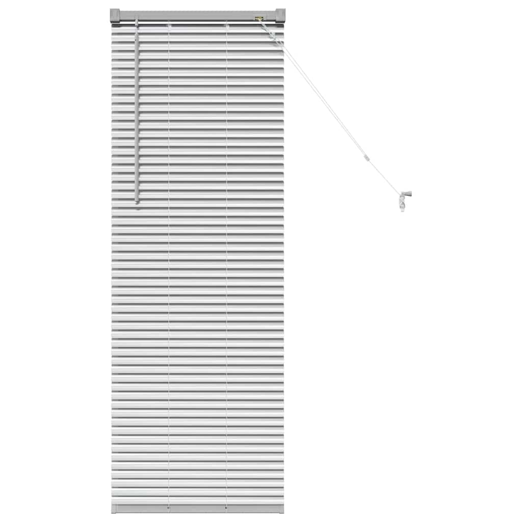 vidaXL Βενετσιάνικες Ρόδες Ασημί 130 x 45 εκ Αλουμίνιο
