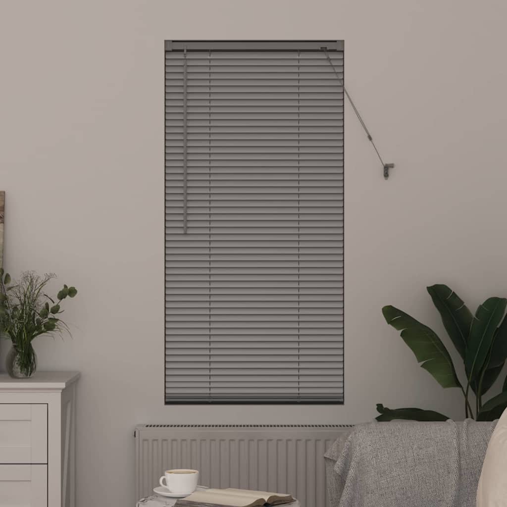 vidaXL Βενετσιάνικες Ρόδες Ασημί 130 x 55 εκ Αλουμίνιο