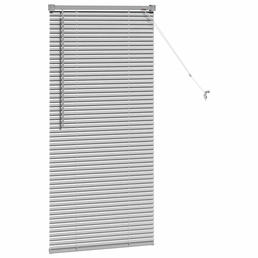 vidaXL Βενετσιάνικες Ρόδες Ασημί 130 x 55 εκ Αλουμίνιο