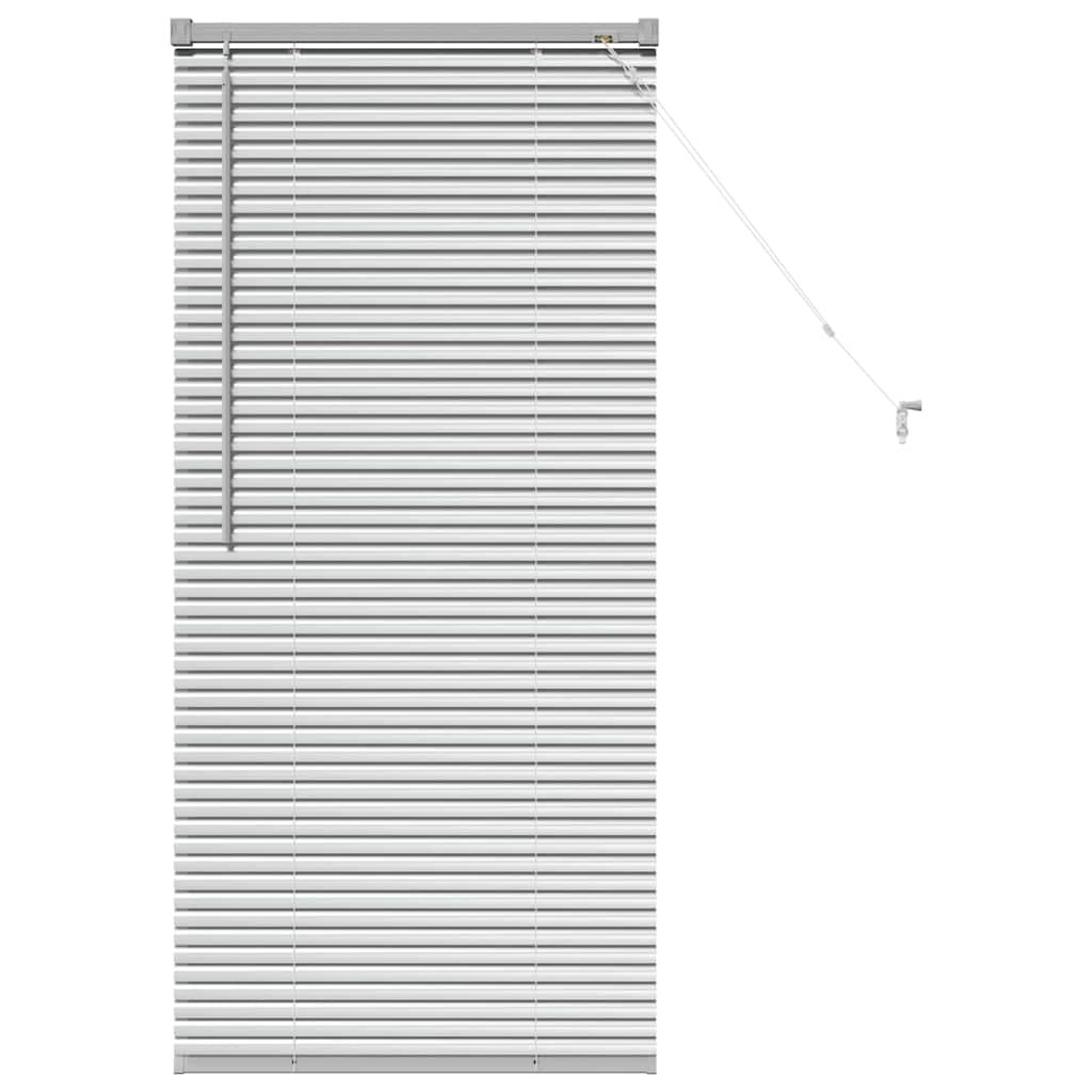 vidaXL Βενετσιάνικες Ρόδες Ασημί 130 x 55 εκ Αλουμίνιο