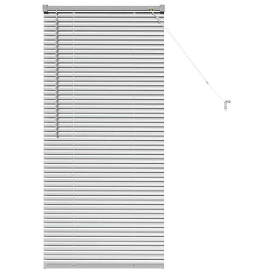 vidaXL Βενετσιάνικες Ρόδες Ασημί 130 x 55 εκ Αλουμίνιο