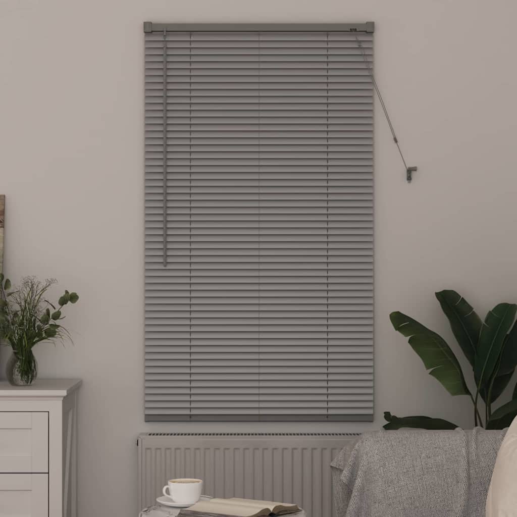 vidaXL Βενετσιάνικες Ρόδες Ασημί 130 x 75 εκ Αλουμίνιο