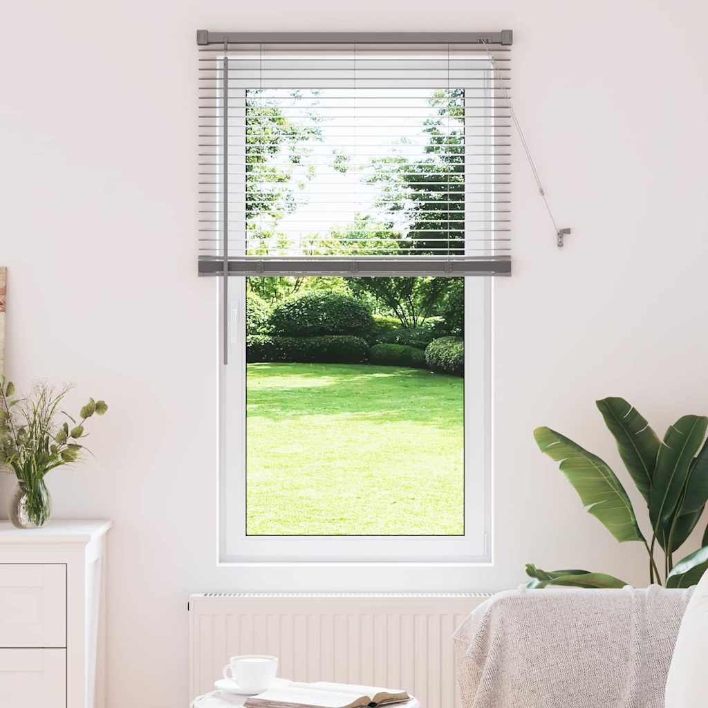 vidaXL Βενετσιάνικες Ρόδες Ασημί 130 x 80 εκ Αλουμίνιο