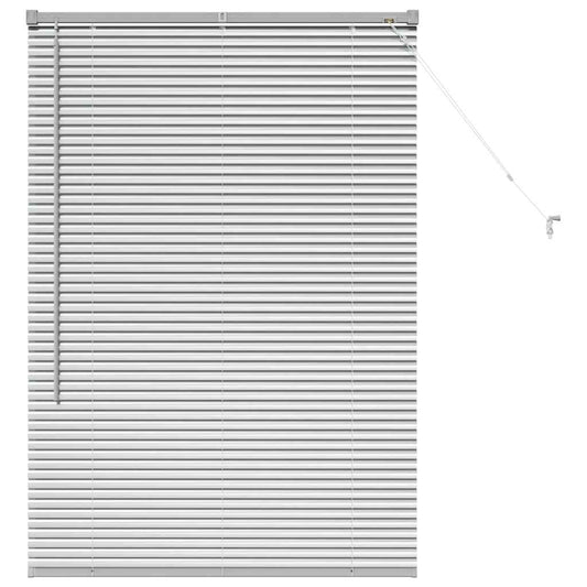 vidaXL Βενετσιάνικες Ρόδες Ασημί 130 x 85 εκ Αλουμίνιο