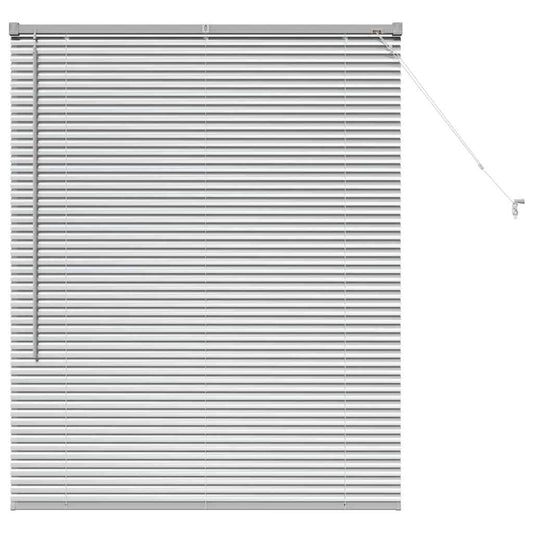 vidaXL Βενετσιάνικες Ρόδες Ασημί 130 x 100 cm Αλουμίνιο