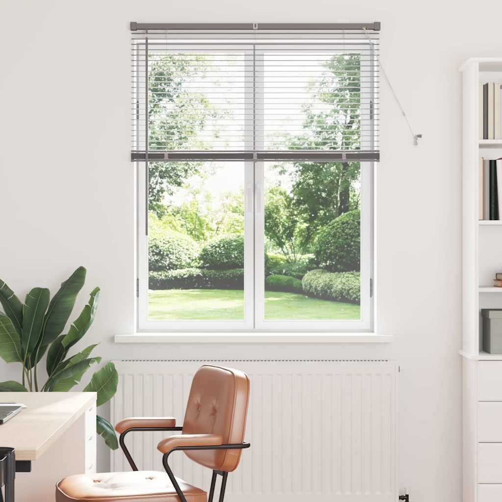 vidaXL Βενετσιάνικες Ρόδες Ασημί 130 x 105 εκ Αλουμίνιο