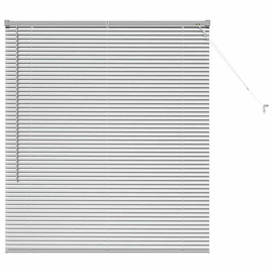 vidaXL Βενετσιάνικες Ρόδες Ασημί 130 x 120 εκ Αλουμίνιο