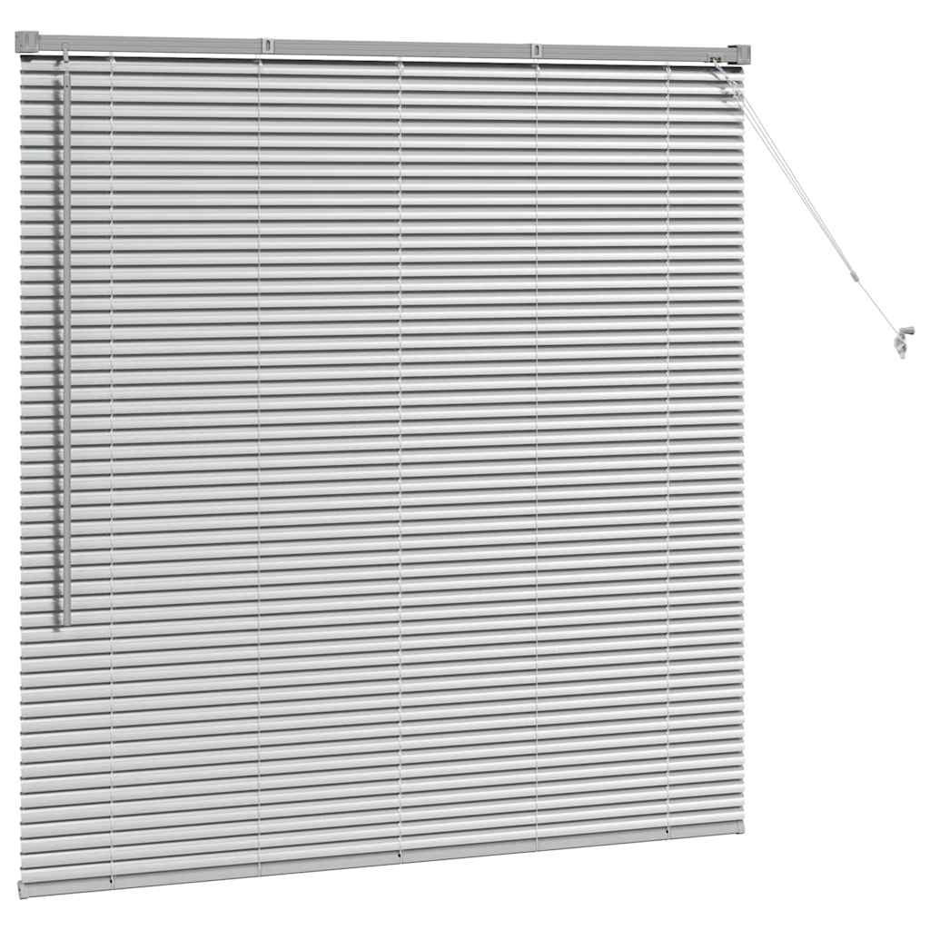 vidaXL Βενετσιάνικες Ρόδες Ασημί 130 x 125 εκ Αλουμίνιο