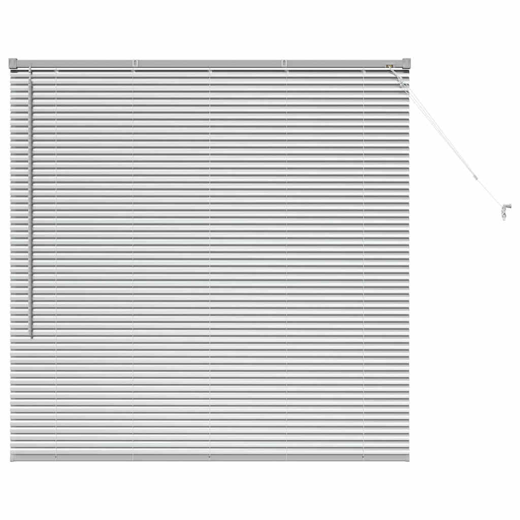 vidaXL Βενετσιάνικες Ρόδες Ασημί 130 x 130 cm Αλουμίνιο