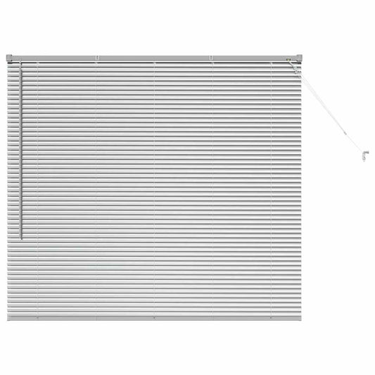 vidaXL Βενετσιάνικες Ρόδες Ασημί 130 x 145 εκ Αλουμίνιο