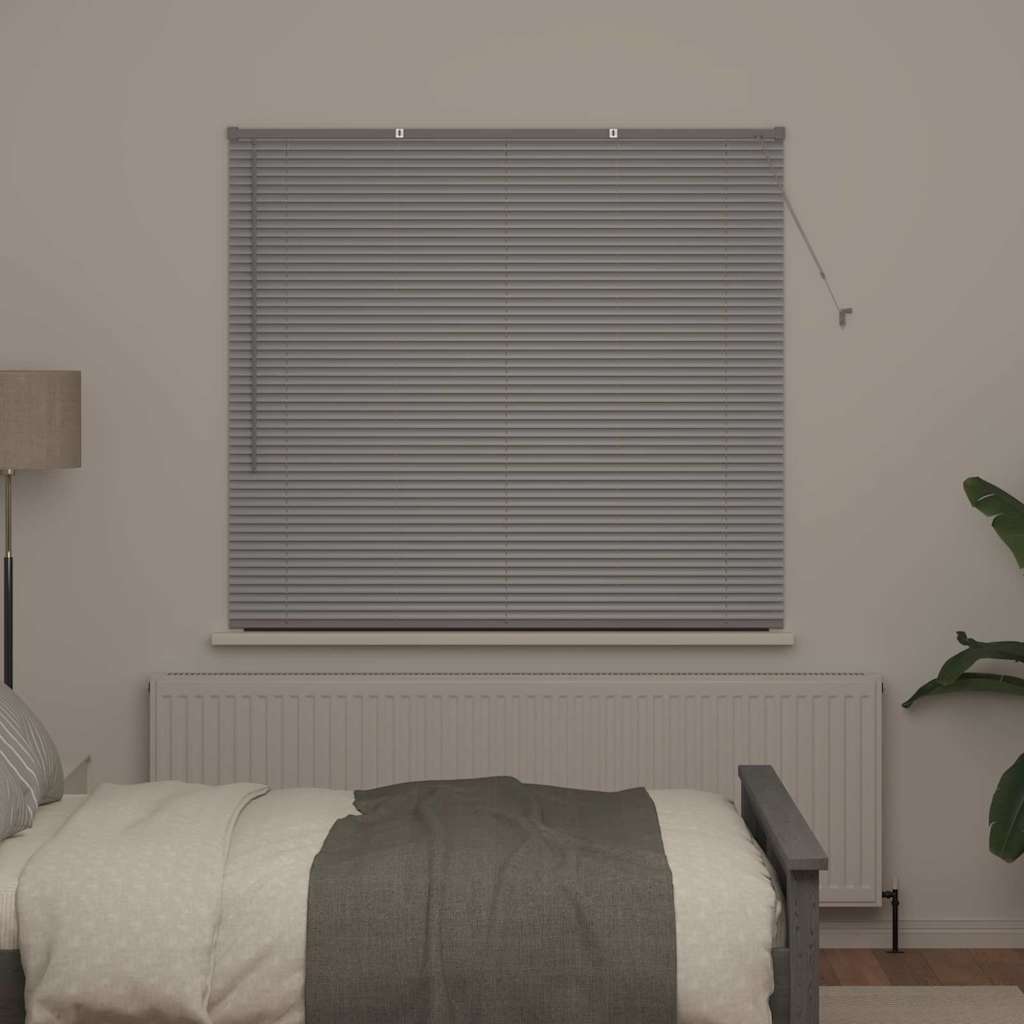 vidaXL Βενετσιάνικες Ρόδες Ασημί 130 x 150 cm Αλουμίνιο