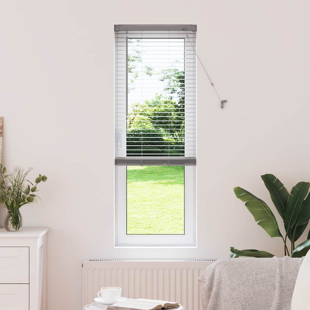 vidaXL Βενετσιάνικες Ρόδες Ασημί 175 x 40 εκ Αλουμίνιο