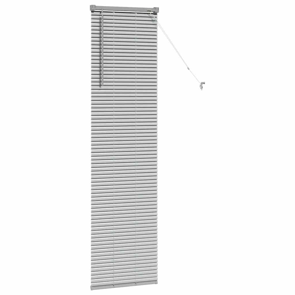 vidaXL Βενετσιάνικες Ρόδες Ασημί 175 x 40 εκ Αλουμίνιο