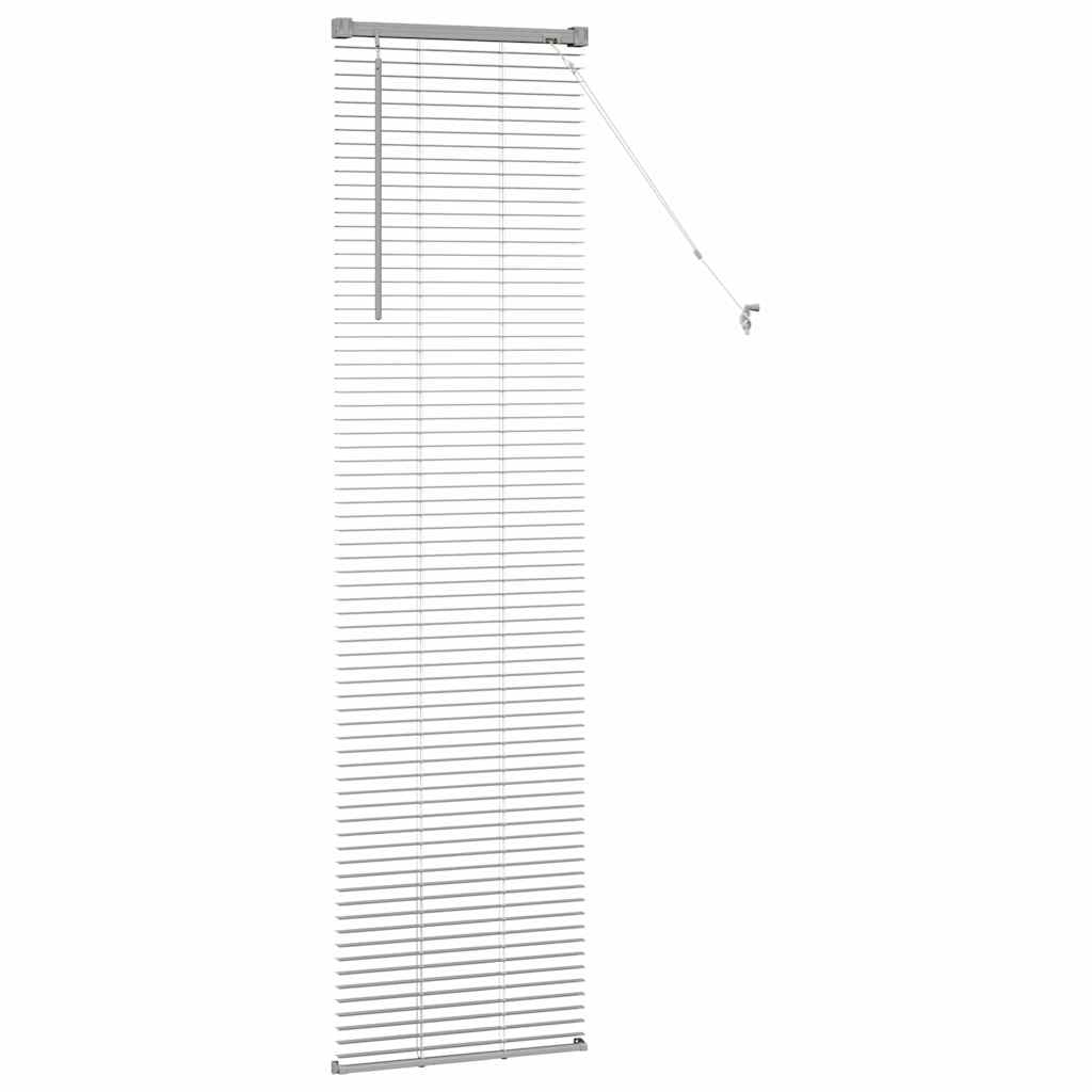 vidaXL Βενετσιάνικες Ρόδες Ασημί 175 x 40 εκ Αλουμίνιο