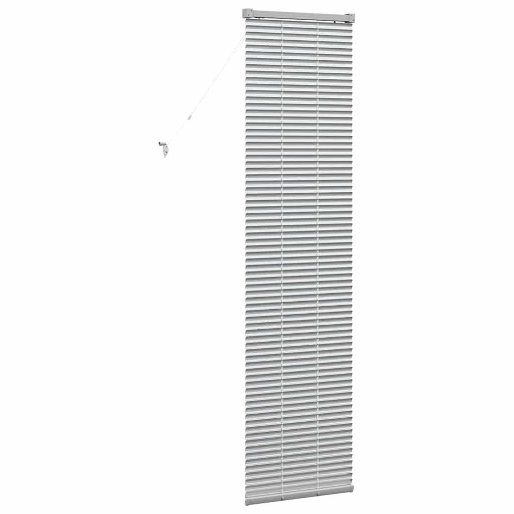 vidaXL Βενετσιάνικες Ρόδες Ασημί 175 x 40 εκ Αλουμίνιο