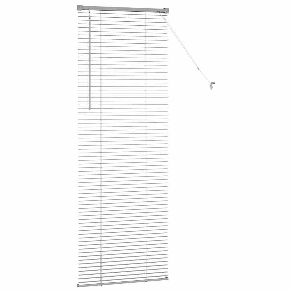 vidaXL Βενετσιάνικες Ρόδες Ασημί 175 x 55 εκ Αλουμίνιο