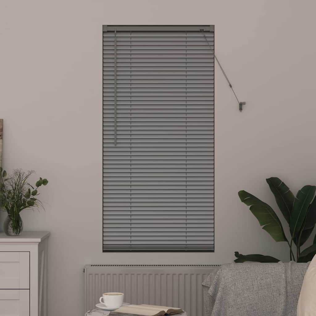 vidaXL Βενετσιάνικες Ρόδες Ασημί 175 x 65 εκ Αλουμίνιο