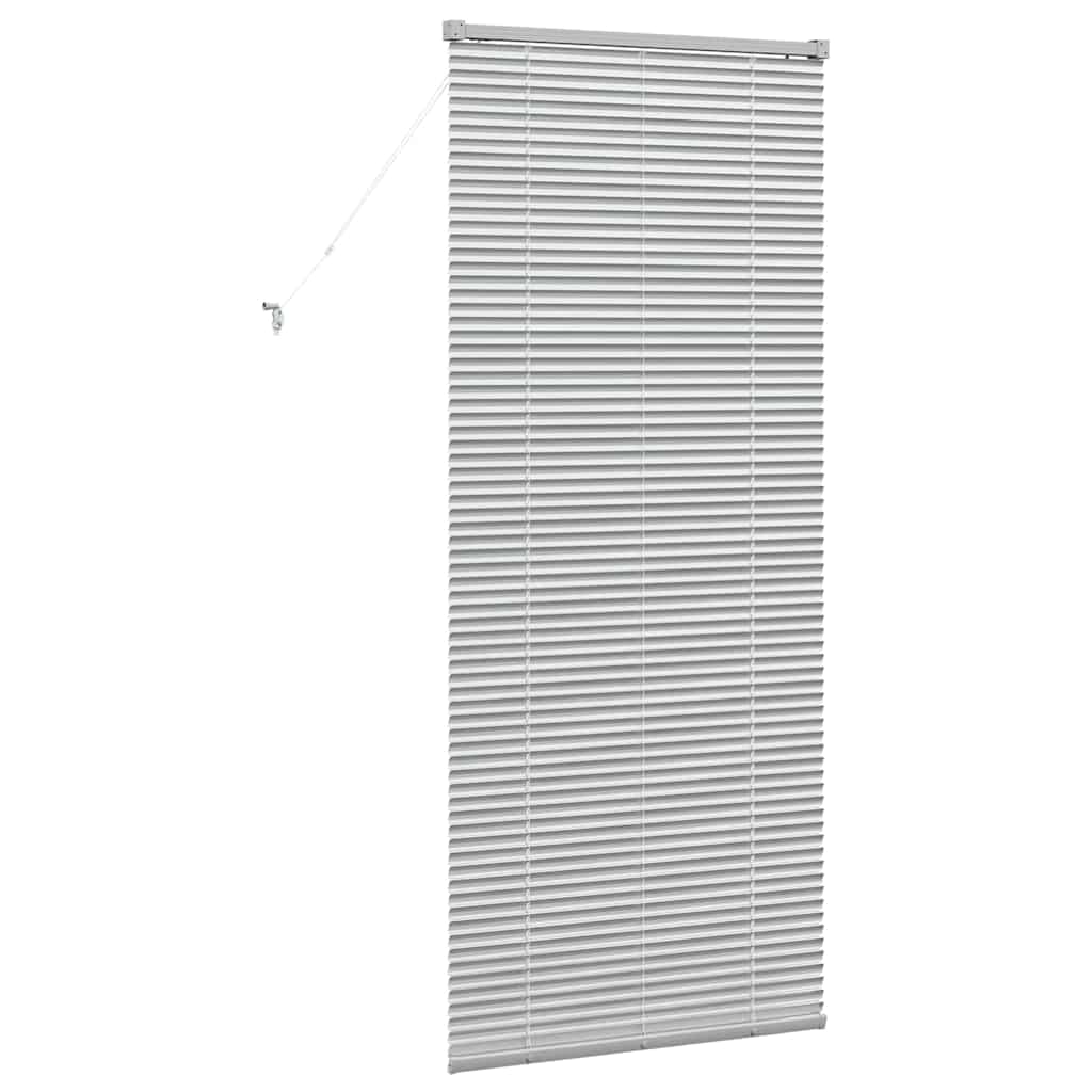 vidaXL Βενετσιάνικες Ρόδες Ασημί 175 x 70 εκ Αλουμίνιο