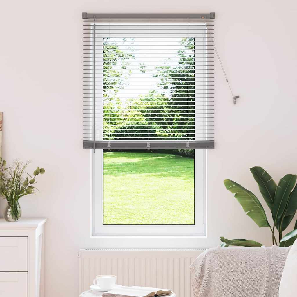 vidaXL Βενετσιάνικες Ρόδες Ασημί 175 x 75 εκ Αλουμίνιο