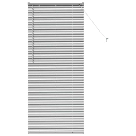 vidaXL Βενετσιάνικες Ρόδες Ασημί 175 x 75 εκ Αλουμίνιο