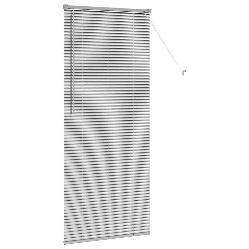 vidaXL Βενετσιάνικες Ρόδες Ασημί 175 x 80 εκ Αλουμίνιο