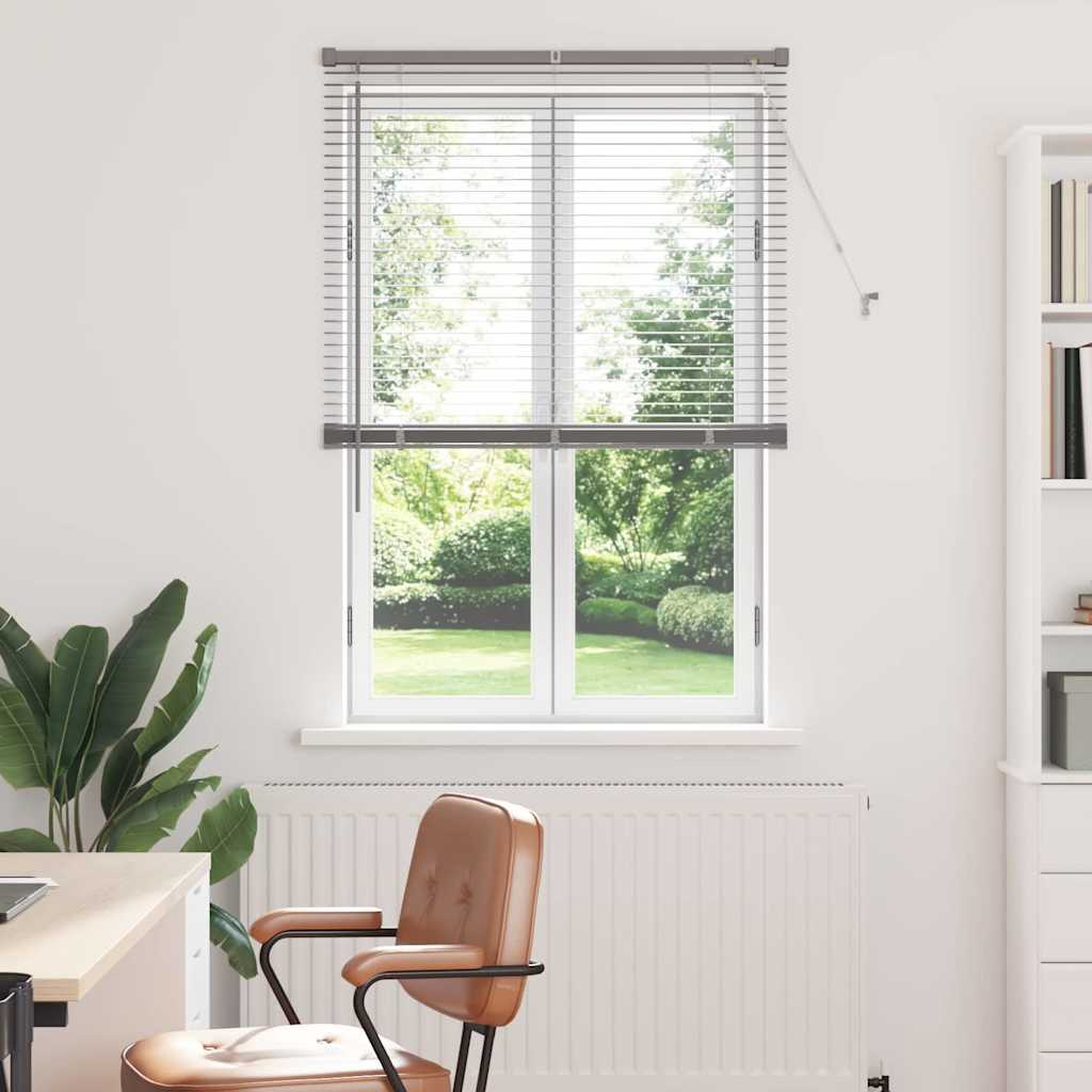 vidaXL Βενετσιάνικες Ρόδες Ασημί 175 x 85 εκ Αλουμίνιο