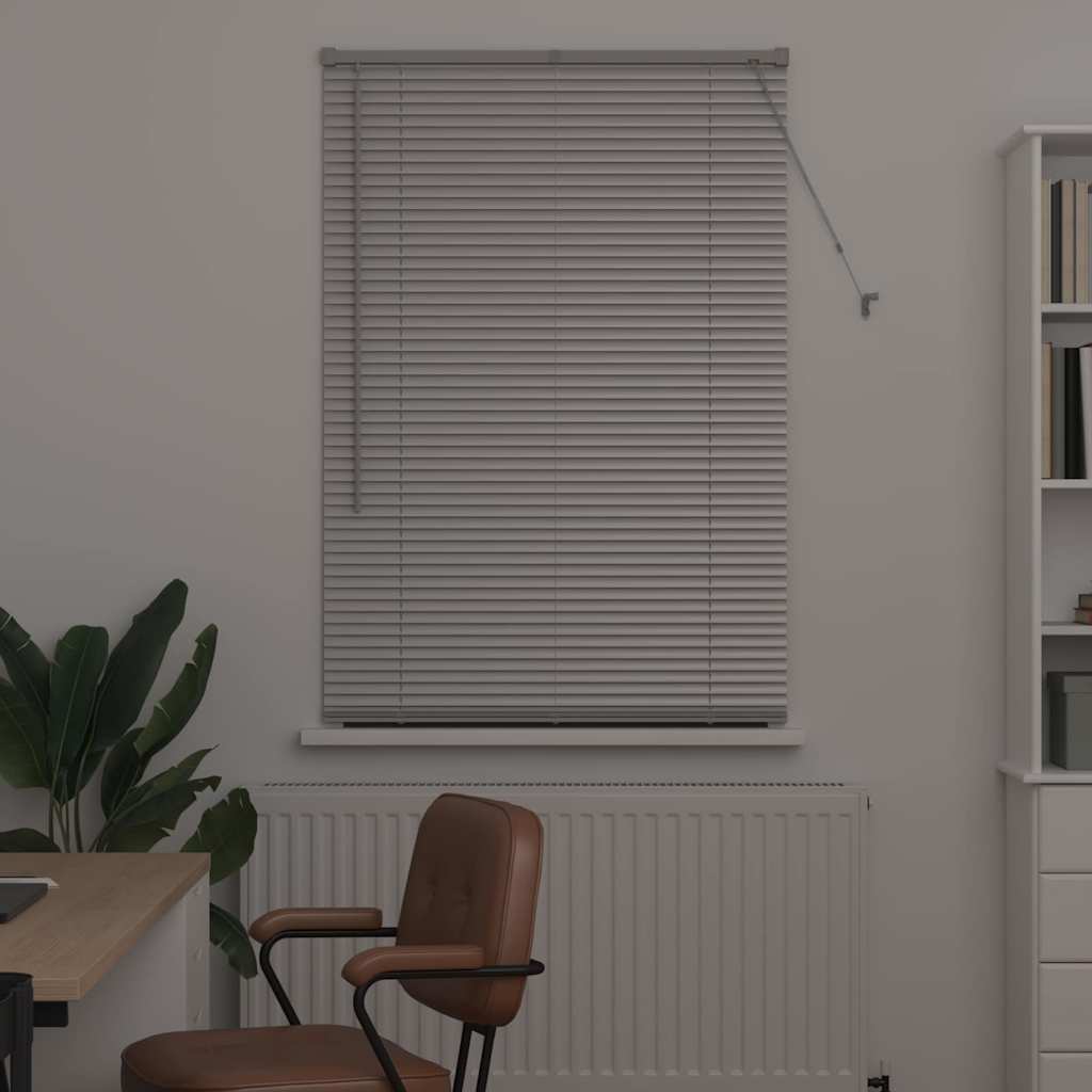 vidaXL Βενετσιάνικες Ρόδες Ασημί 175 x 90 εκ Αλουμίνιο