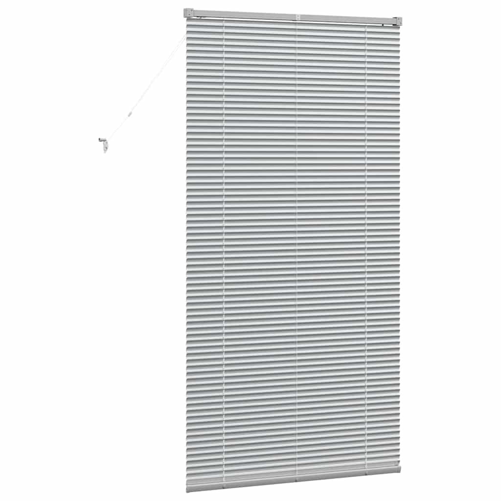 vidaXL Βενετσιάνικες Ρόδες Ασημί 175 x 90 εκ Αλουμίνιο