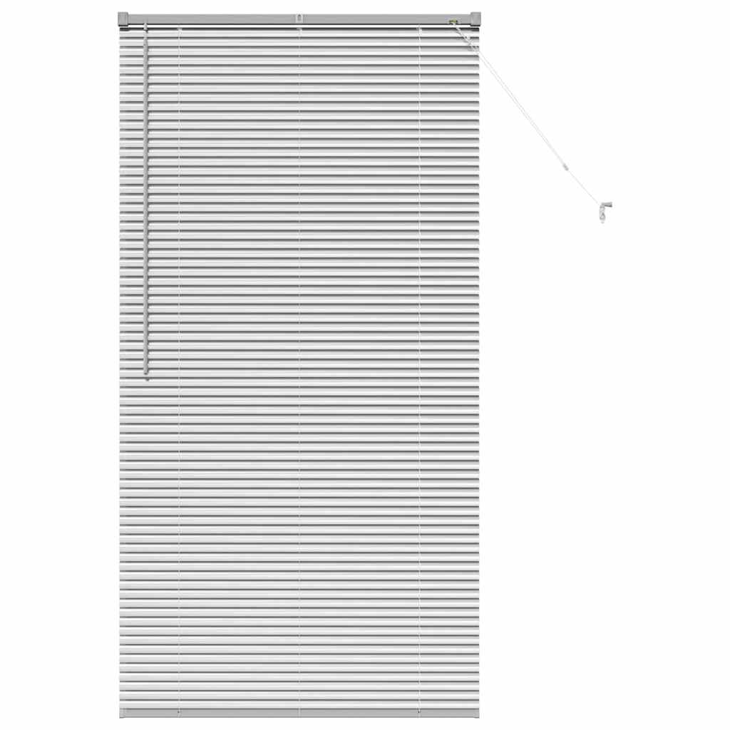 vidaXL Βενετσιάνικες Ρόδες Ασημί 175 x 90 εκ Αλουμίνιο