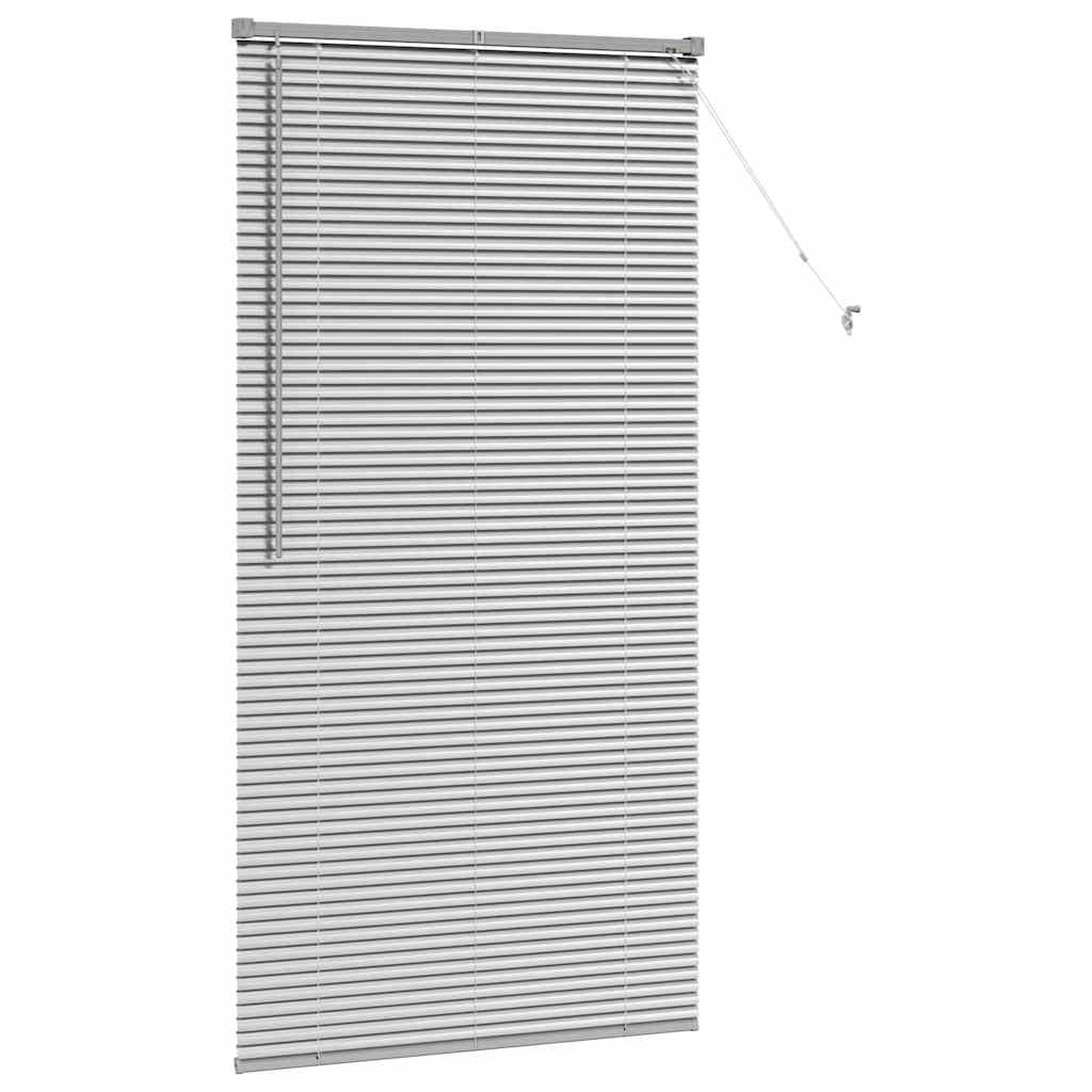 vidaXL Βενετσιάνικες Ρόδες Ασημί 175 x 95 εκ Αλουμίνιο